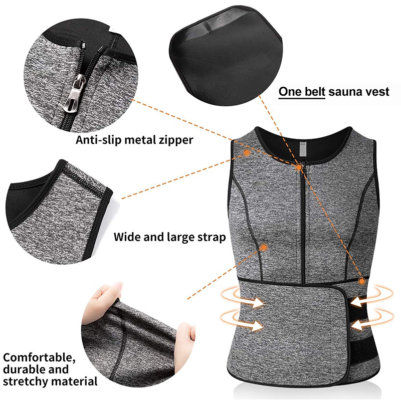 Men Neoprene Sauna Sweat Vest  - Crossfit Weight Vest avis et prix