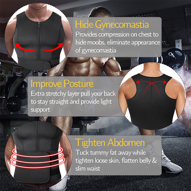 Men Neoprene Sauna Sweat Vest  - Crossfit Weight Vest avis et prix