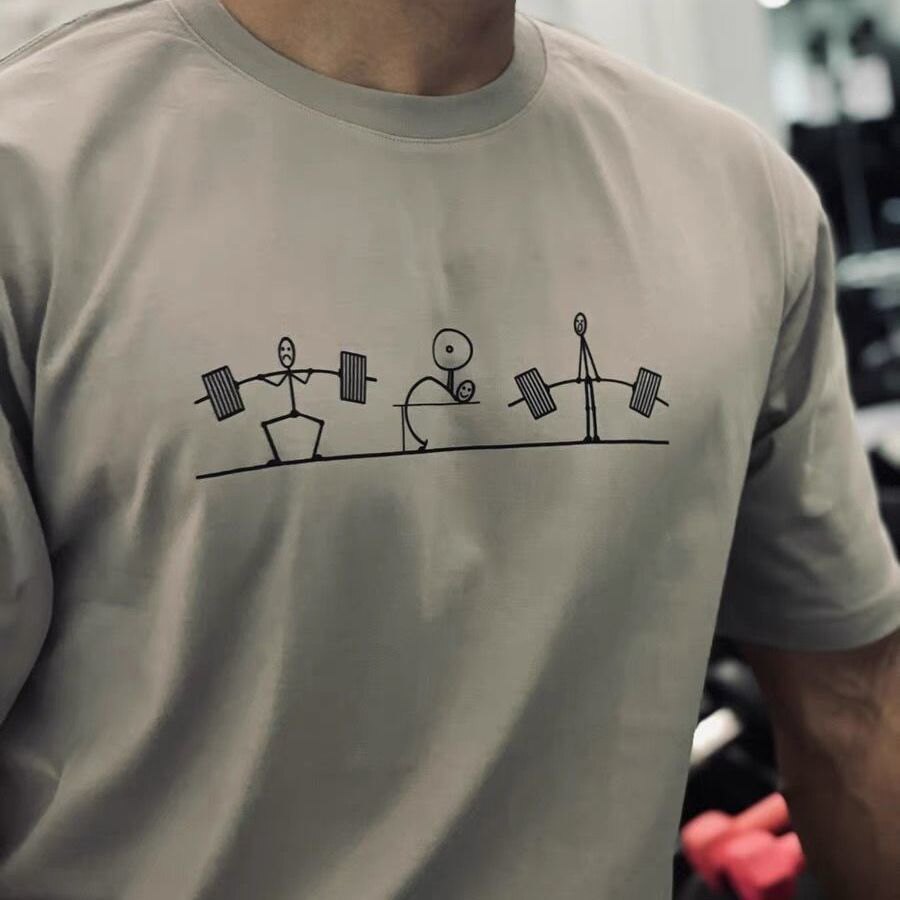 Men's Gym Workout Stick Figure - Crossfit Mayhem avis et prix