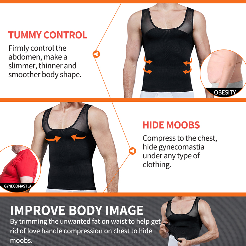 Men Shapewear Chest Compressio - Crossfit Weight Vest avis et prix