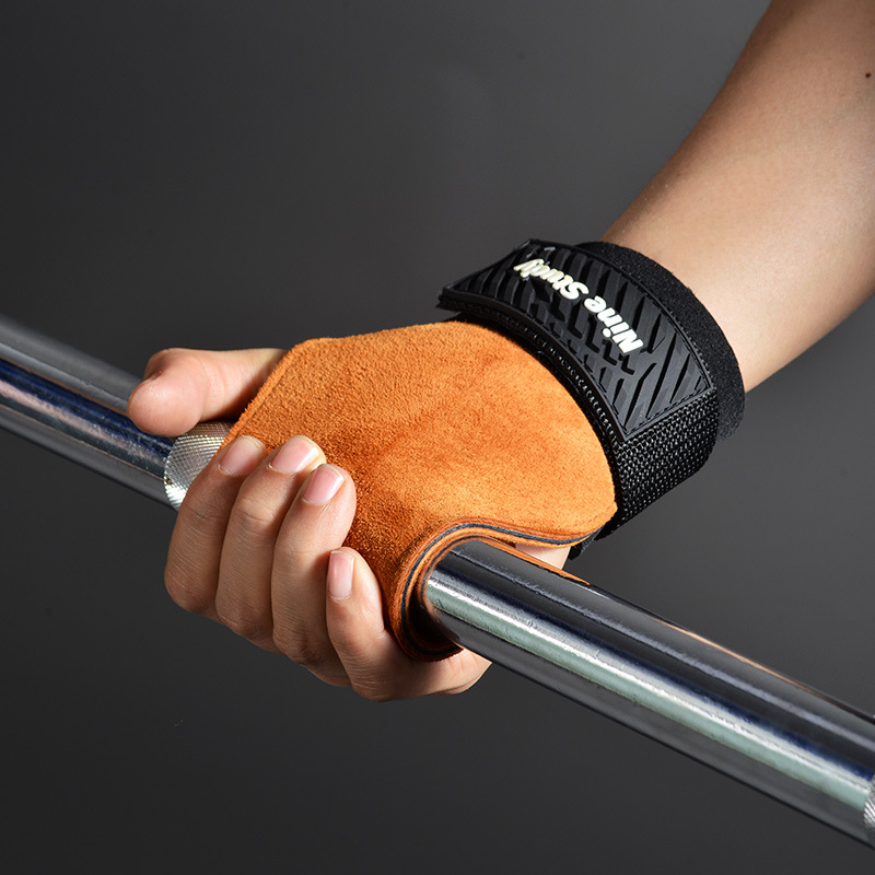 Cowhide Gym Grips Gloves Weigh - Crossfit Workout With Equipment avis et prix