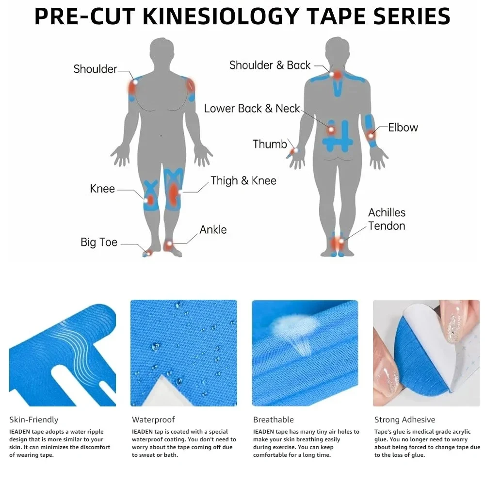 10PCS Precut Kinesiology Tape  - Finger Tape Athletic avis et prix