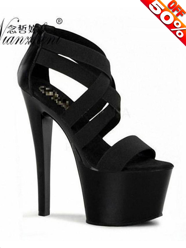 17cm Heeled Sandals Black pole - Crossfit G avis et prix