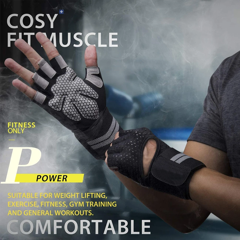1Pair Half Finger Gym Fitness  - Crossfit Workout With Equipment avis et prix