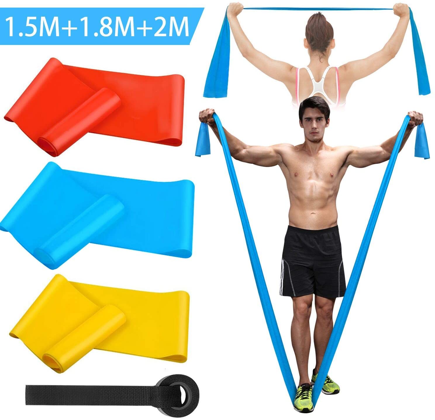 Elastic Fitness Bands 3Pcs Res - Crossfit Workout With Equipment avis et prix