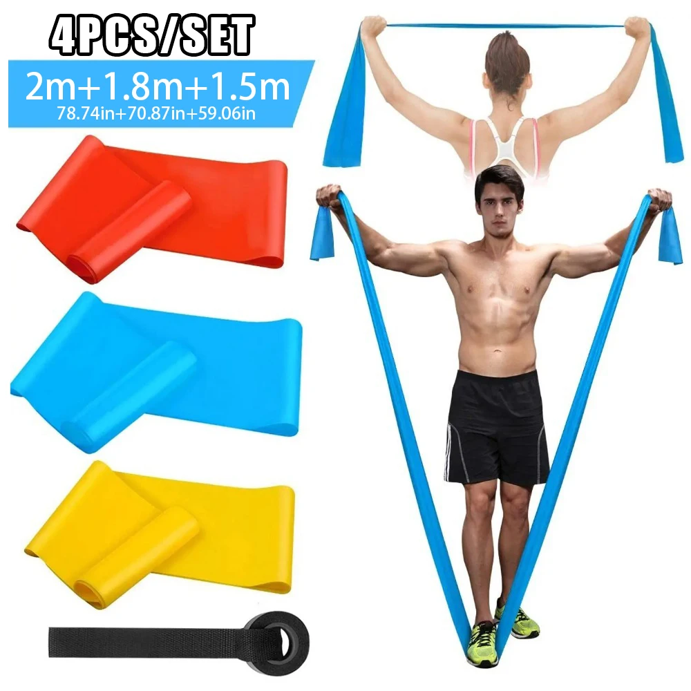 4Pcs/Set Elastic Fitness Bands - Crossfit Workout With Equipment avis et prix